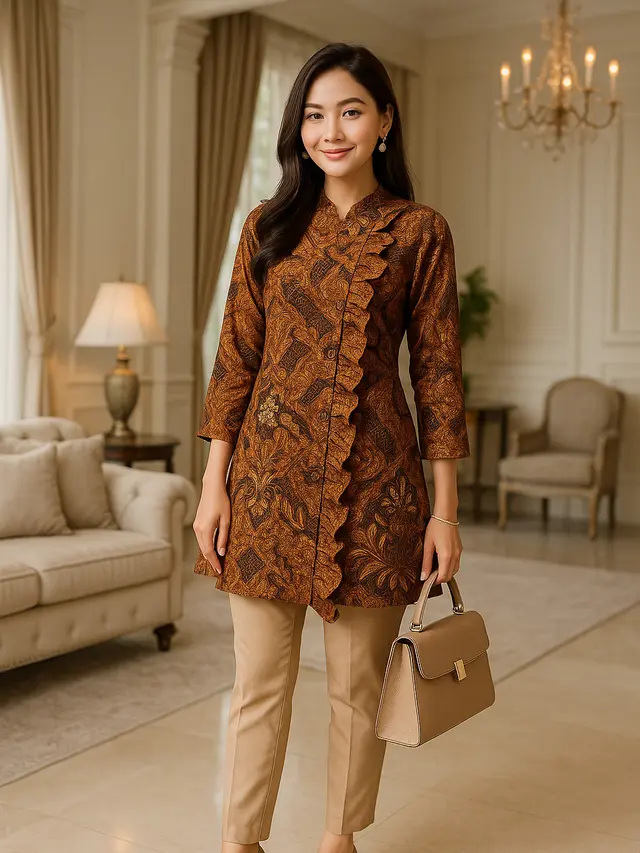 Rekomendasi Tunik Batik Kancing Samping