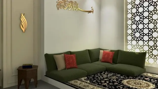 Ruang Tamu Bernuansa Islami