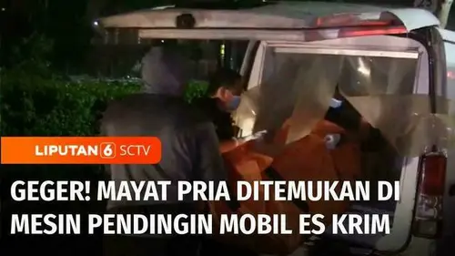VIDEO: Geger! Pria Ditemukan Tewas di Mesin Pendingin Mobil Pengangkut Es Krim di Jakarta Pusat