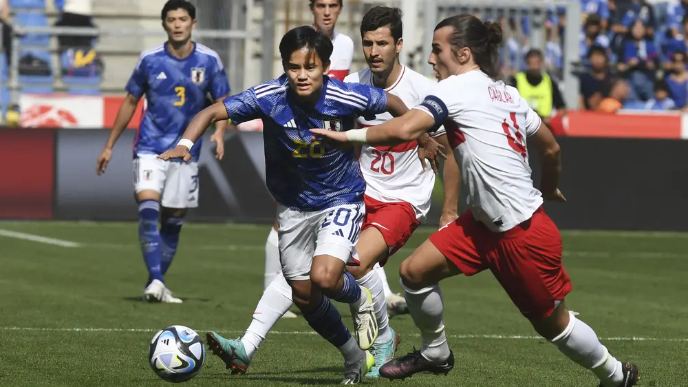 Foto: Setelah Jerman, Giliran Turki Jadi Korban Keganasan Pasukan Samurai Biru pada Laga Persahabatan FIFA Matchday