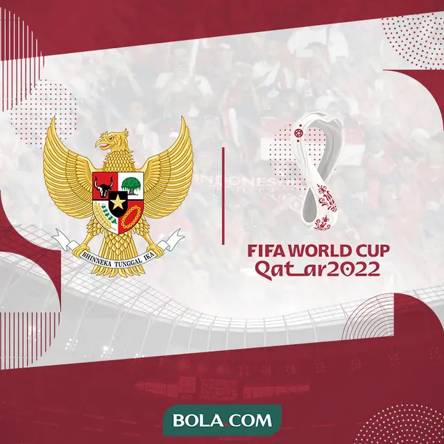 Logo Timnas Indonesia dan Piala Dunia 2022