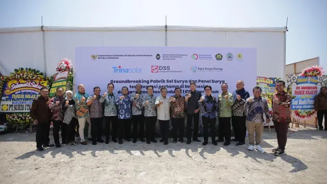 Sinar Mas melalui anak usaha menggandeng Trina Solar untuk mengembangkan pabrik manufaktur sel surya dan modul surya terintegrasi pertama di Indonesia. (Dok Sinar Mas)
