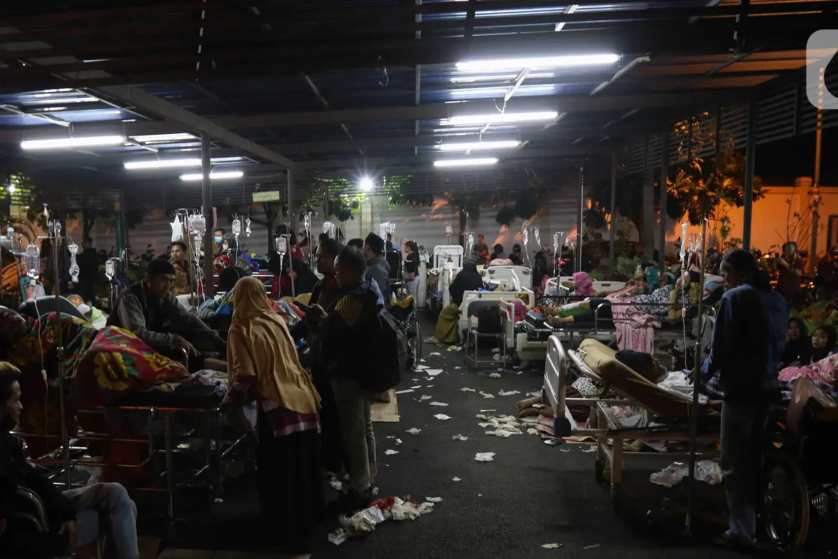 Kondisi Korban Gempa Cianjur di RSUD Sayang