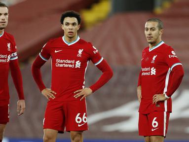 Liverpool harus menelan pil pahit kala dipermalukan Brighton & Hove Albion pada laga Liga Inggris. (Phil Noble/Pool via AP)