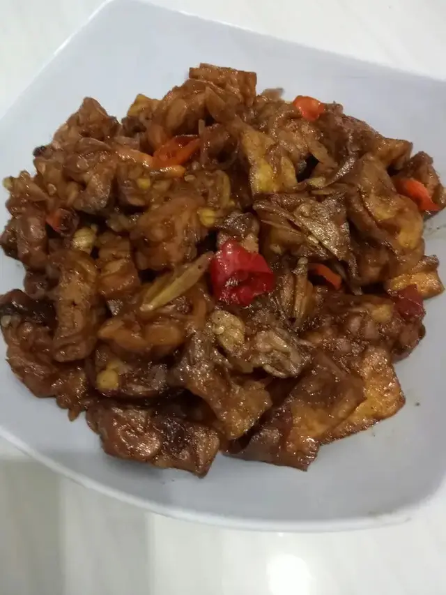 Tahu Bacem Tempe Tumis