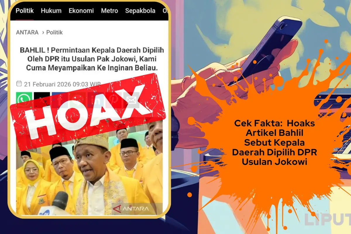 Cek Fakta artikel Bahlil sebut pemilihan kepala daerah oleh DPR usulan Jokowi