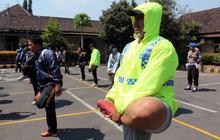 Ini diet ala polisi Kediri, lari 10 km di siang bolong
