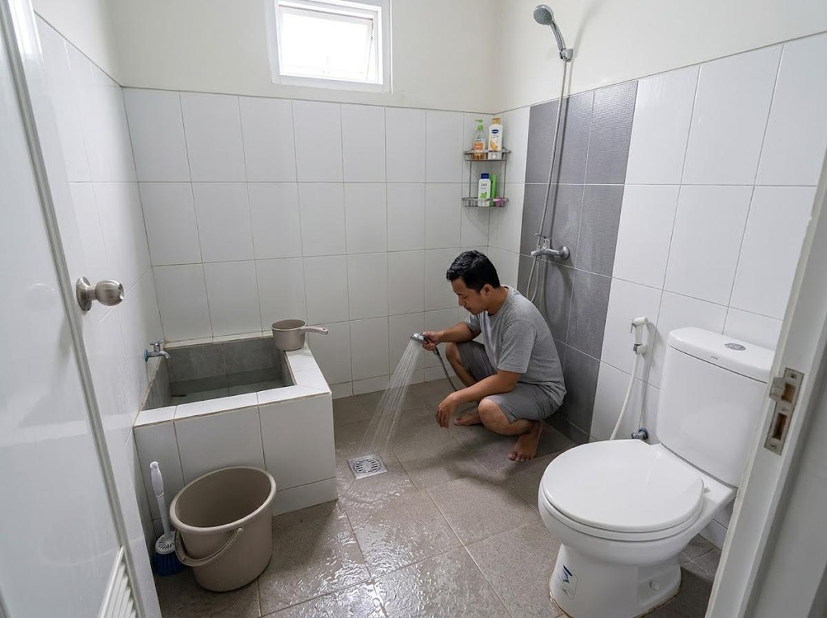 9 Cara Mencegah Cacing Keluar dari Saluran Pembuangan Kamar Mandi, Praktis Dilakukan