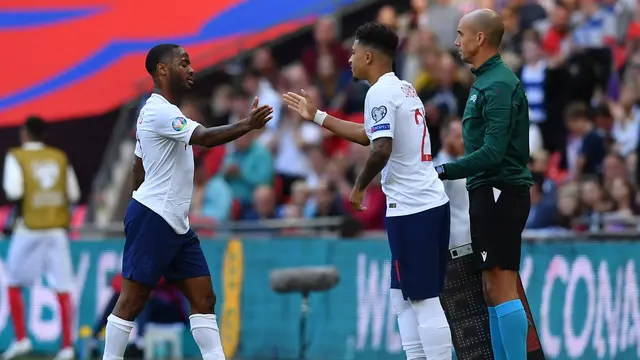 Raheem Sterling, Jadon Sancho, Timnas Inggris