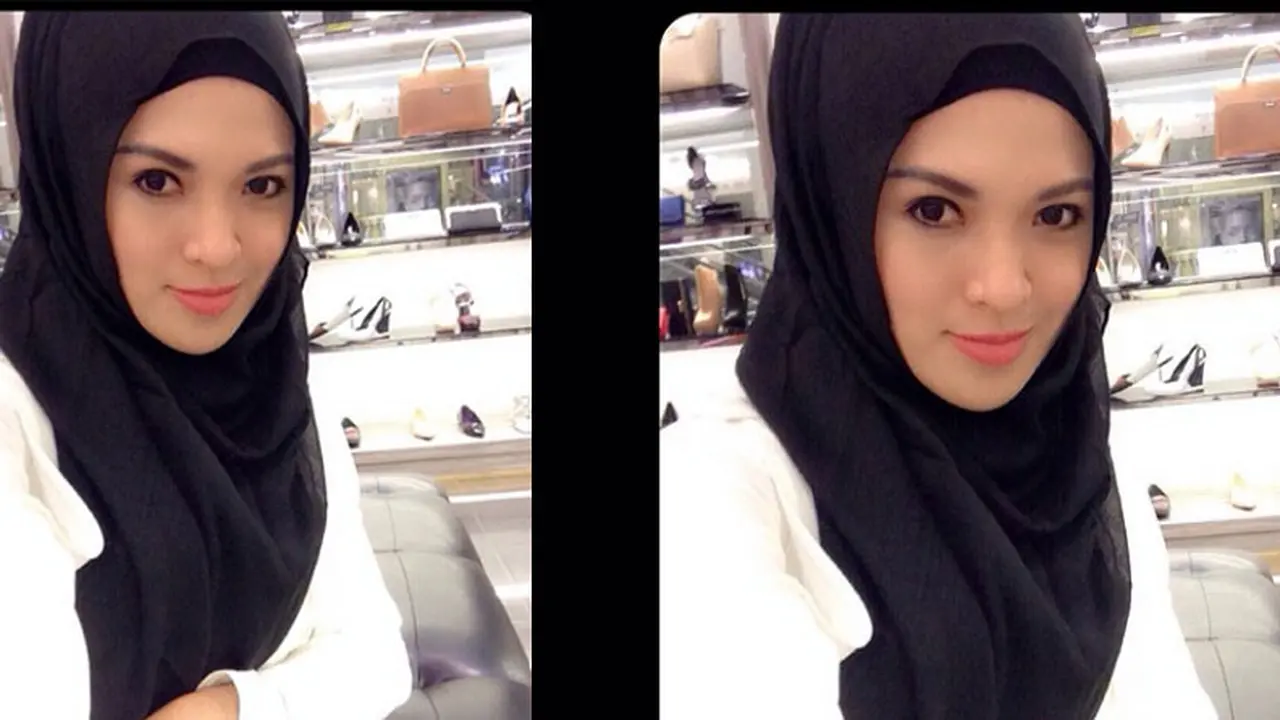 Delia Septianti putuskan berhijab di hari ulang tahun sang suami