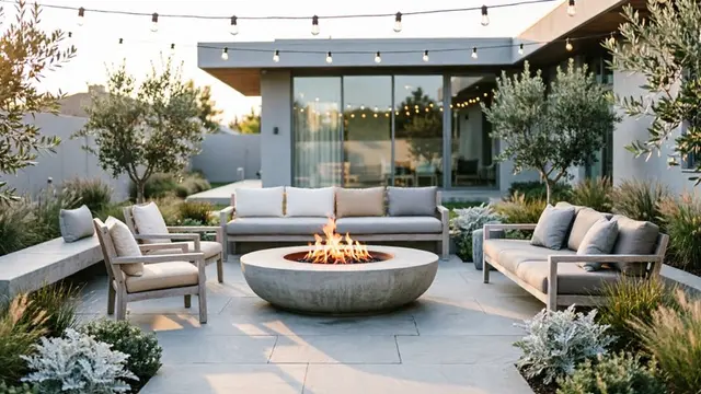 Inspirasi Fire Pit di Halaman (AI Generated)