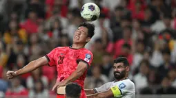 Penampilan apik ini pula yang membawanya kembali dipanggil untuk memperkuat Timnas Korea Selatan di Ronde 3 Kualifikasi Piala Dunia 2026 Zona Asia. (AFP/Jung Yeon-je)