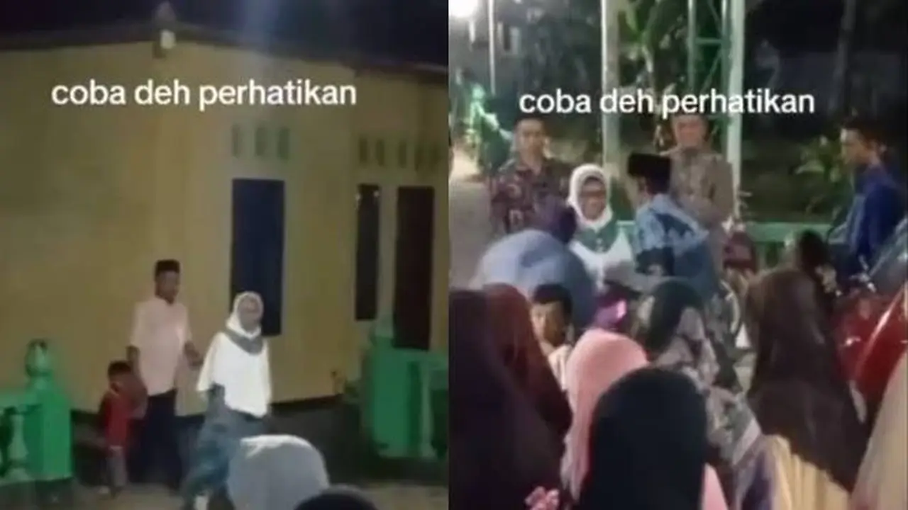 Momen Bocah Teriak Lihat Penampakan Pocong saat Pemberangkatan Haji Ini Viral