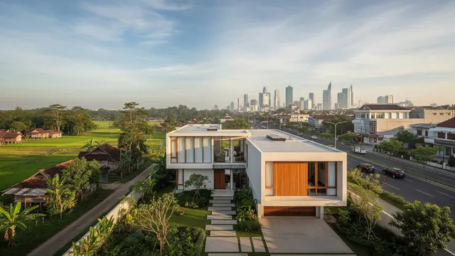 Model Rumah Desa untuk Lahan di Perbatasan Desa dan Kota
