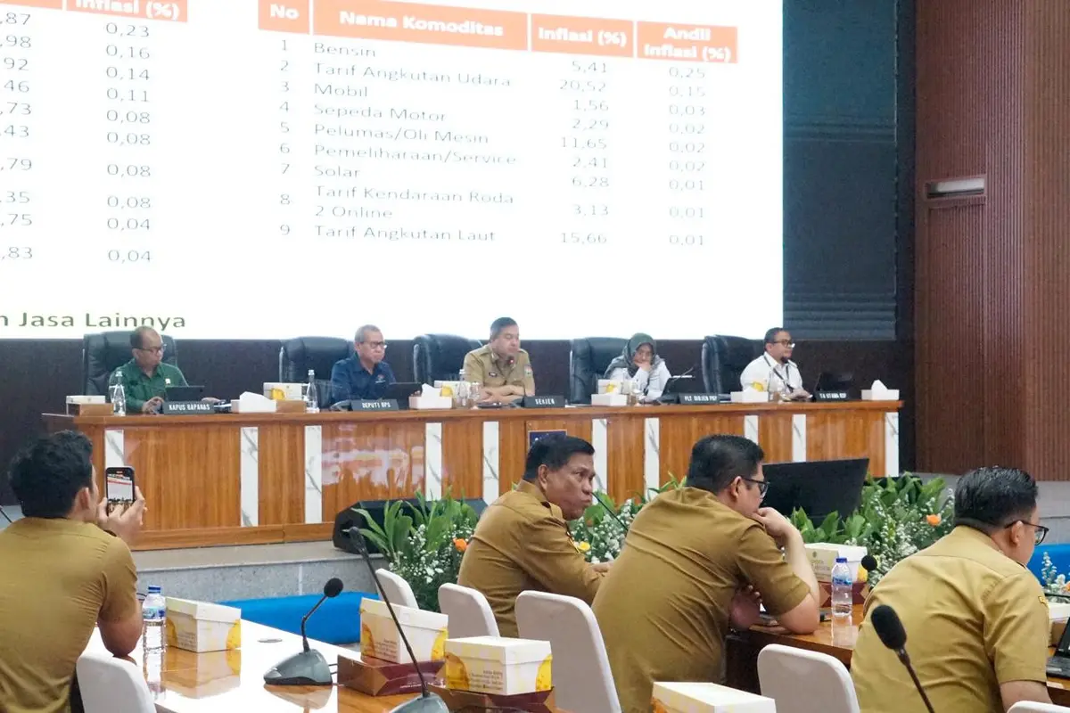 Sekjen Kemendagri Hadiri Rapat Koordinasi Pengendalian Inflasi Tahun 2026