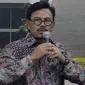 Wakil Ketua Fraksi Partai Nasdem Jhony G Plate saat menjadi pembicara pada diskusi "Rupiah Terpuruk dan Dampaknya bagi Perekonomian Indonesia", Jakarta, Kamis (19/03/2015). (Liputan6.com/Andrian M Tunay)