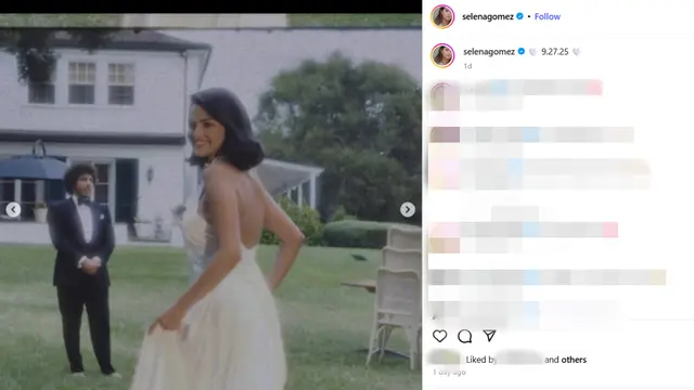 Dinikahi Benny Blanco, Selena Gomez Kenakan Gaun Pengantin Putih Rancangan Ralph Lauren