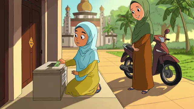 Cerita Anak Islami tentang Akhlak (Foto: Reve Art AI)