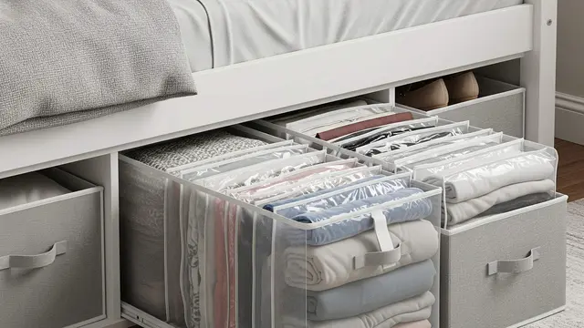 Ide Penyimpanan di Bawah Tempat Tidur untuk Rumah Sempit