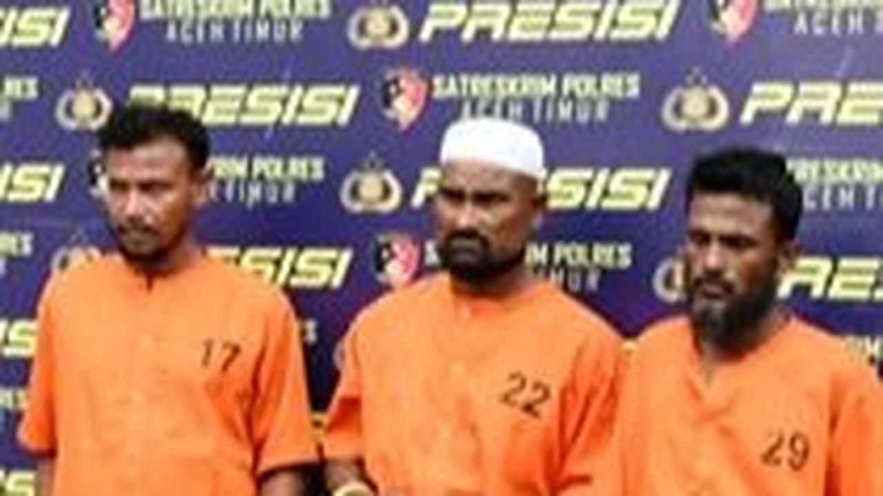 Tiga Warga Rohingya Jadi Tersangka Penyelundupan Manusia di Aceh Timur
