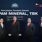 Pencatatan saham PT PAM Mineral Tbk pada Jumat, (9/7/2021) (Dok:BEI)