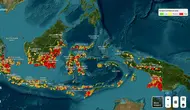 Update Sebaran Titik Api Pemicu Kebakaran Hutan di Sumatra dan Kalimantan