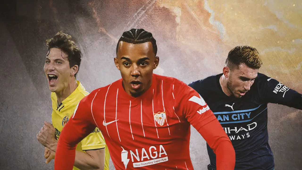Ilustrasi - Pau Torres, Jules Kounde, Aymeric Laporte
