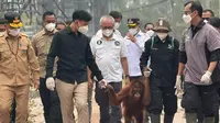 Wapres Gibran Lihat Orangutan Terdampak Asap Karhutla