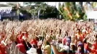 Ribuan Warga Hadiri Deklarasi Angklung Simbol Kabupaten Kuningan 