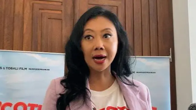 Asri Welas saat peluncuran film Cocote Tonggo di kawasan Cilandak, Jakarta Selatan.