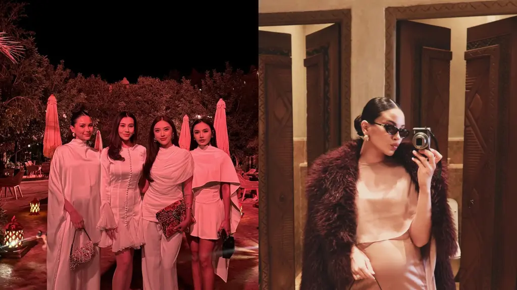 Intip pesona Alyssa Daguise kondangan di Maroko, tampil cantik dengan sleek up do (@alyssadaguise)