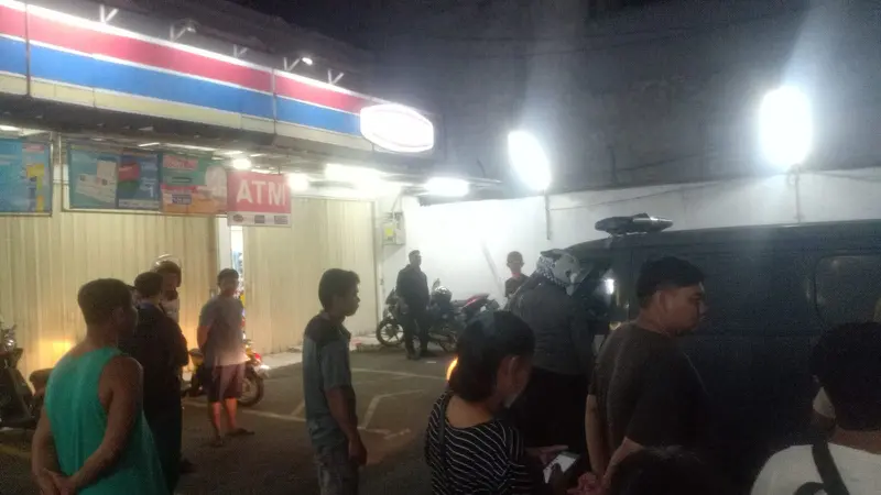 Lokasi perampokan minimarket Indomaret di Jalan Gas Alam, Cimanggis, Kota Depok
