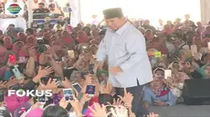 Prabowo Subianto hadiri deklarasi gerakan Emak dan Anak Minum Susu (EMAS) di Stasiun Klender, Jakarta Timur.