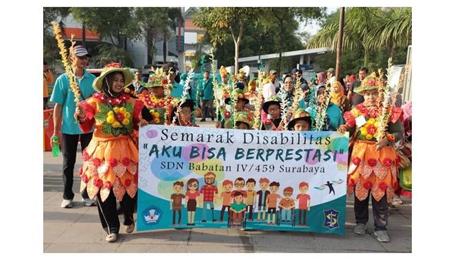 Potret Semarak Perayaan Hari Disabilitas Internasional di Surabaya (sumber:Instagram/dispendiksby)