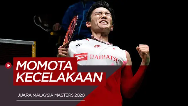 Berita video pemain badminton asal Jepang, Kento Momota, mengalami kecelakaan mobil setelah menjadi juara Malaysia Masters 2020 di nomor tunggal putra.