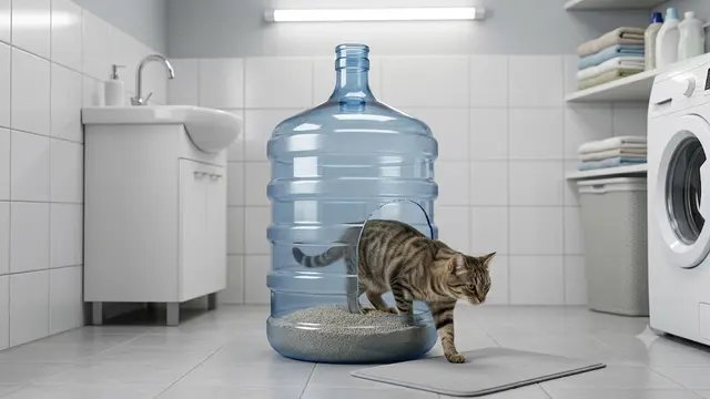 Tempat Pasir Kucing Tertutup