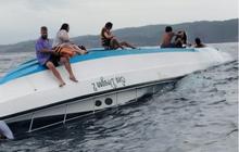 Detik-Detik Ombak Besar Hantam & Rusak Mesin Boat Snorkeling Bawa Turis Terbalik di Nusa Penida, 1 Tewas