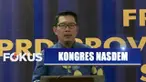 Keberadaan Gubernur Jawa Barat Ridwan Kamil di Kongres Partai Nasdem menjadi sinyal politik.