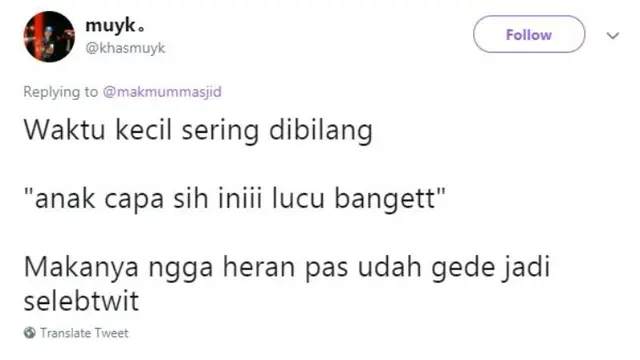 Bikin Nyengir, 8 Cuitan Lucu Gara-Gara Waktu Kecil