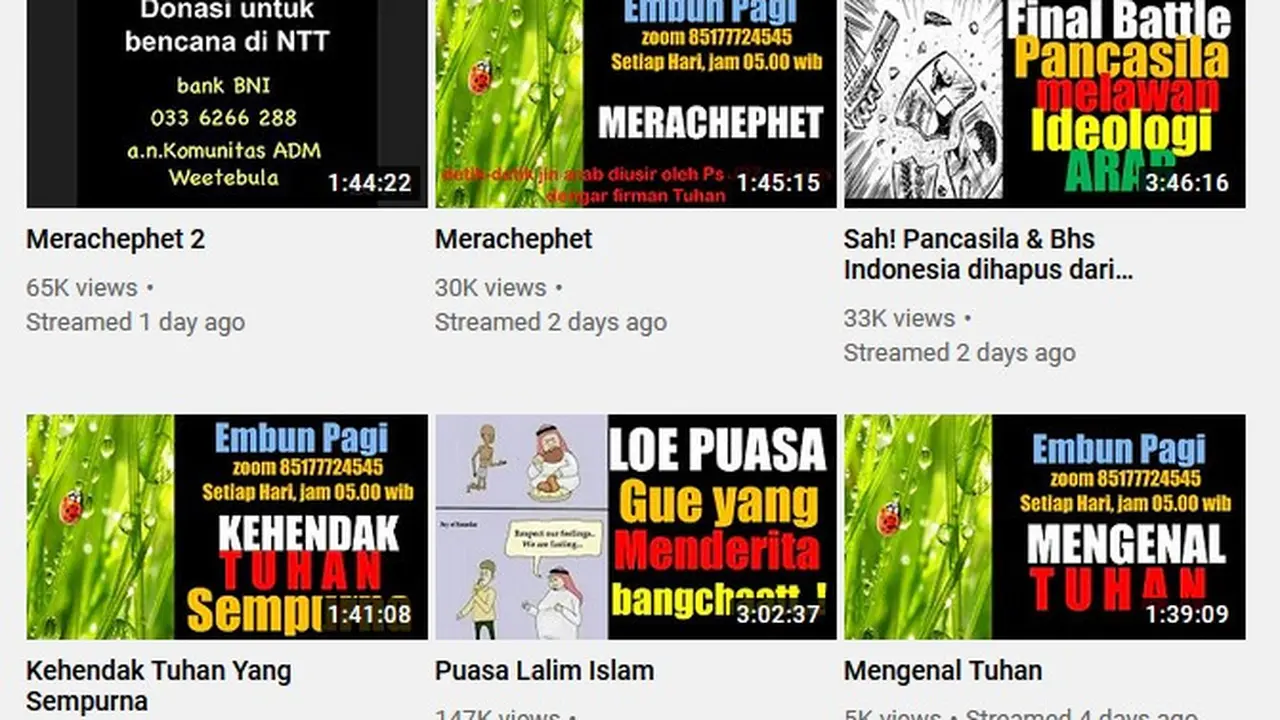 Akun YouTube Jozeph Paul Zhang
