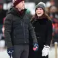 Mereka pun bermain hockey bersama pada 30 Januari lalu. Kate menantang William dalam game ini. (Samir Hussein/Samir Hussein/WireImage)