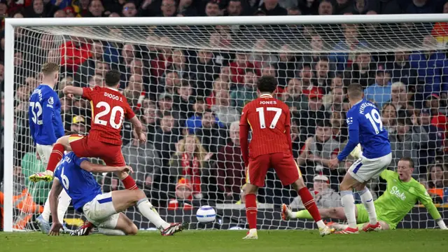 Foto: Gol Diogo Jota Bawa Liverpool Menangi Derby Merseyside, The Reds Semakin Dekat dengan Gelar Juara Liga Inggris