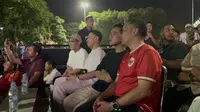 Wapres Gibran Ikut Nobar Timnas di Depan Eks Kantornya, Balai Kota Solo