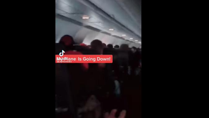 Rangkaian video yang diklaim saat-saat terakhir penumpang Pesawat Sriwijaya Air