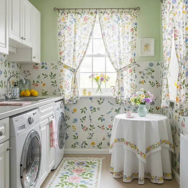 Desain Dapur Kecil dan Area Laundry dalam Satu Ruang