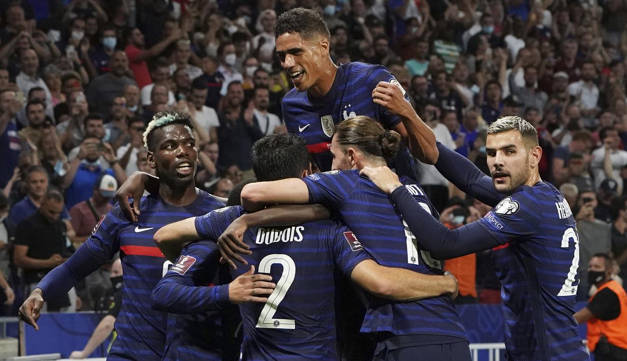 Skor 2-0 bertahan hingga akhir pertandingan. Prancis pun nyaman di puncak klasemen Grup D dengan 12 poin dari 6 laga yang telah dimainkan. Sementara Finlandia di posisi ke-3 dengan mengoleksi 5 poin dari 4 laga yang baru dimainkan. (Foto: AP/Laurent Cipriani)