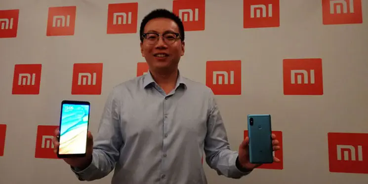 Head of Xiaomi South Pacific Region dan Country Manager Indonesia, Steven Shi, ketika peluncuran Redmi Note 5, Selasa (18/4/2018). Liputan6.com/ Andina Librianty