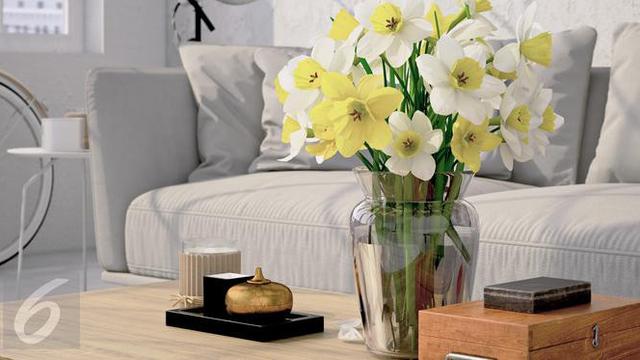 Interior ruangan gelap di rumah