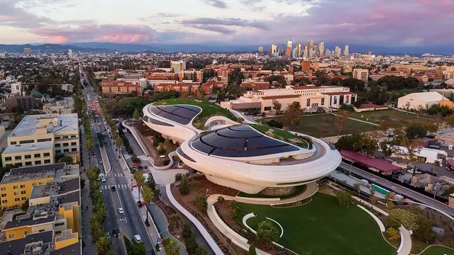 Ilustrasi Lucas Museum of Narrative Art di Los Angeles, Amerika Serikat.