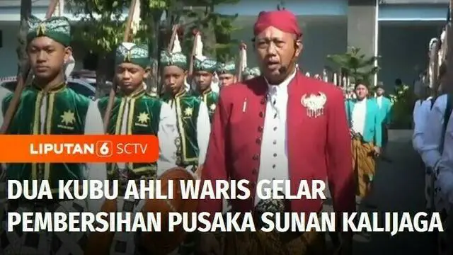 VIDEO: Momen Iduladha, Dua Kubu Ahli Waris Gelar Tradisi Membersihkan Pusaka Sunan Kalijaga